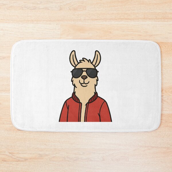 Item preview, Cool Llama in Aviators and Bomber Jacket – Funny Animal Design designed and sold by Confuzz1ed.