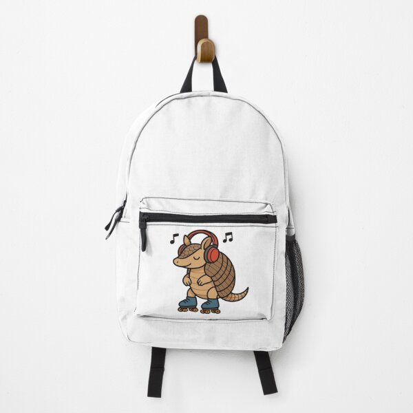 Item preview, Roller Skating Armadillo with Headphones – Fun Cartoon Animal designed and sold by Confuzz1ed.