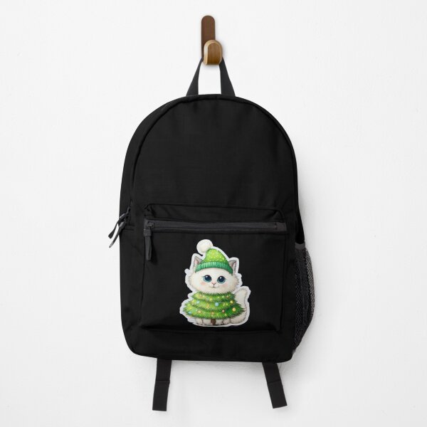 Item preview, Small Cute White Ragdoll Kitty Dressed As Christmas Tree Cartoon Desing designed and sold by kndzxf.