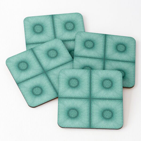 Item preview, Pattern of "Poof" tile in the aquamarine color designed and sold by Cherevan.