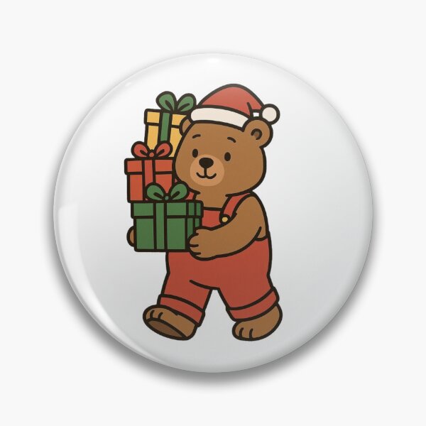 Item preview, Christmas Bear Carrying Presents – Festive Holiday Character designed and sold by Confuzz1ed.