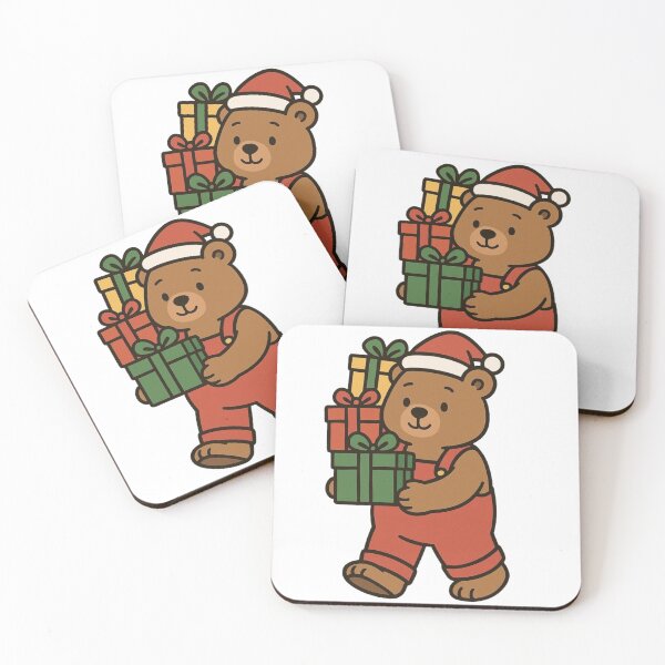 Item preview, Christmas Bear Carrying Presents – Festive Holiday Character designed and sold by Confuzz1ed.