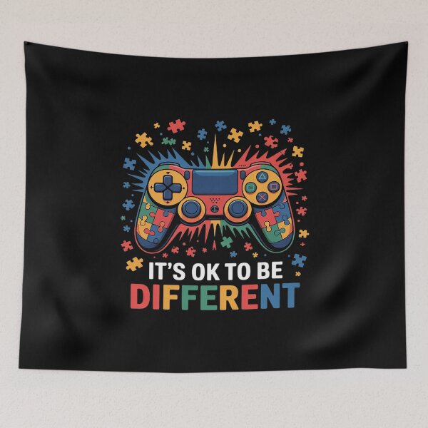 Item preview, It's Ok To Be Different Video Game Controller Autism designed and sold by THagBlue.