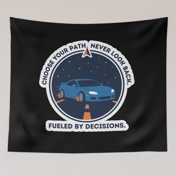Item preview, Choose Your Path, Never Look Back - Simple Road & Arrow Motivation designed and sold by nhstaruna.