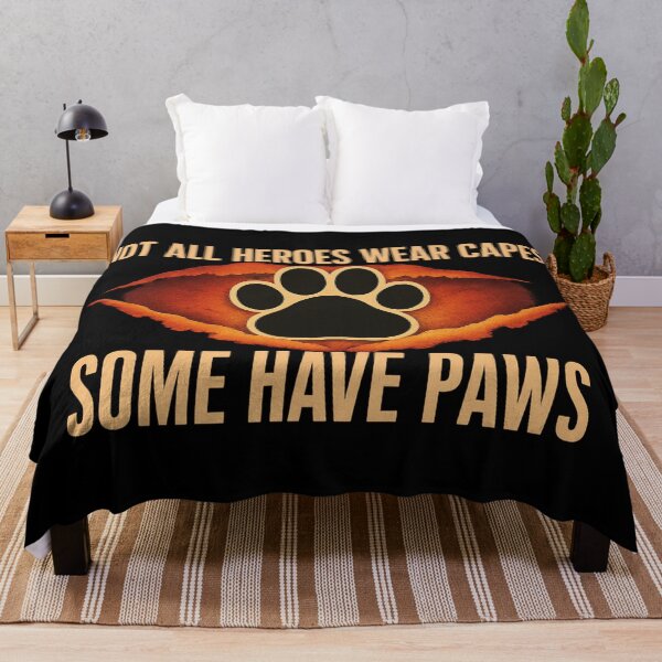 Item preview, Not All Heroes Wear Capes Paw Print designed and sold by SpeakingPrint2.