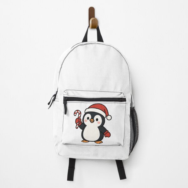 Item preview, Cute Penguin with Santa Hat and Candy Cane designed and sold by Confuzz1ed.