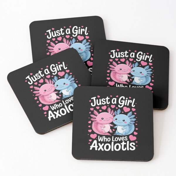 Item preview, Just A Girl Who Loves Axolotls Axolotl Cute Kawaii  designed and sold by THagBlue.