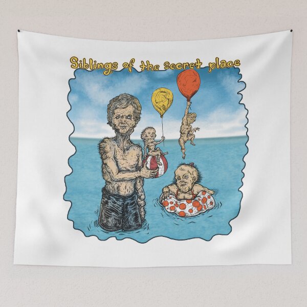 Item preview, Siblings of the Secret Place – Grotesque Mutant Children Illustration designed and sold by onurunderartworks.