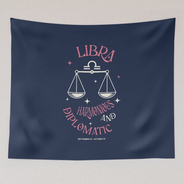 Item preview, Libra Zodiac Sign - Diplomatic and harmonious, Libra Astrology designed and sold by MakitoDesign.