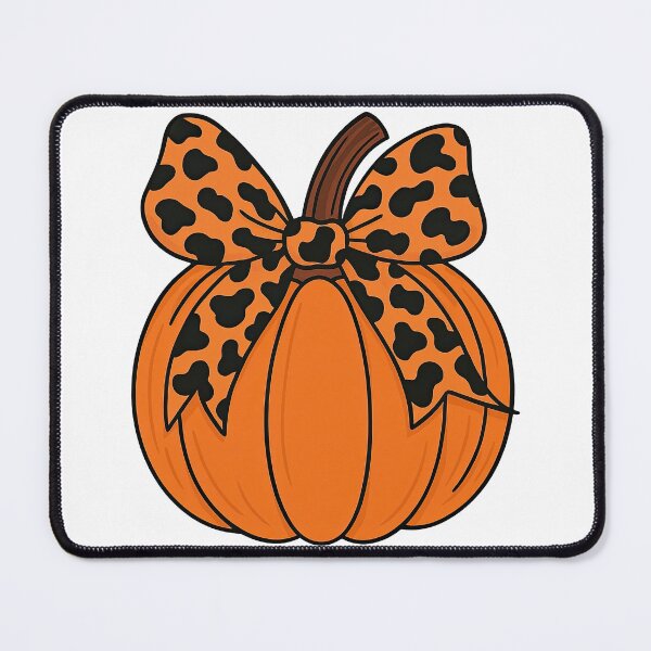 Item preview, Leopard Print Bow Pumpkin Design designed and sold by ArtfulWeave.