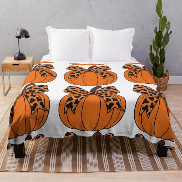Item preview, Leopard Print Bow Pumpkin Design designed and sold by ArtfulWeave.