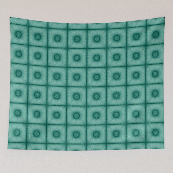 Item preview, Pattern of "Poof" tile in the aquamarine color designed and sold by Cherevan.