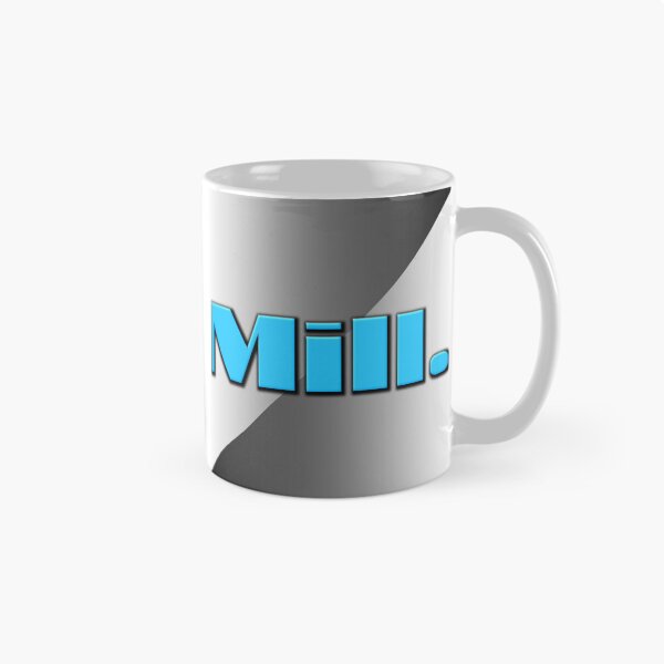 Item preview, Mill. Futuristic Logo Sticker - Minimalist Blue Gray Tech Decal designed and sold by Faali950.
