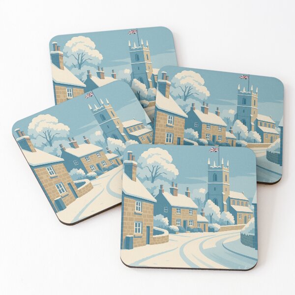 Item preview, A Wintery English Village Church. designed and sold by Paul Rowland.