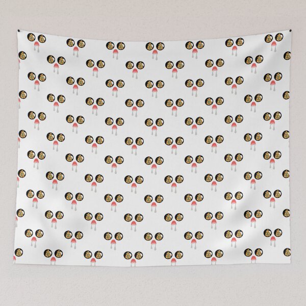 Item preview, Cute kawaii shiny money bag eyes face pattern designed and sold by BlushyPrint.