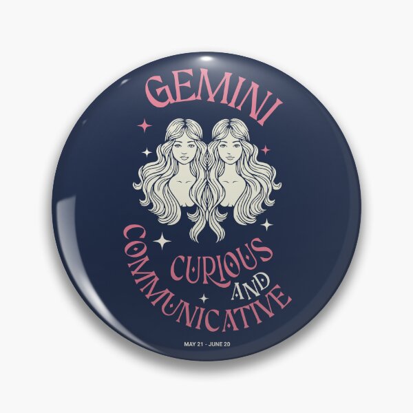 Item preview, Gemini Zodiac Sign - Curious and Communicative, Gemini Astrology designed and sold by MakitoDesign.