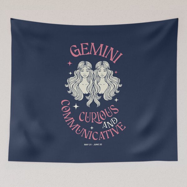 Item preview, Gemini Zodiac Sign - Curious and Communicative, Gemini Astrology designed and sold by MakitoDesign.
