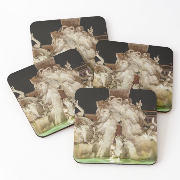 Item preview, Fountain of the Four Rivers at Night, Rome, Italy designed and sold by Kasia Design.