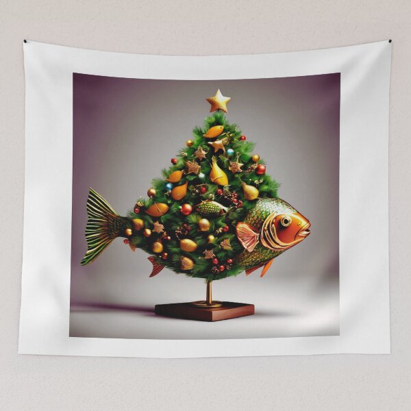 Item preview, Fish Christmas Tree for Gourmets. designed and sold by Zofia Sosnecka.