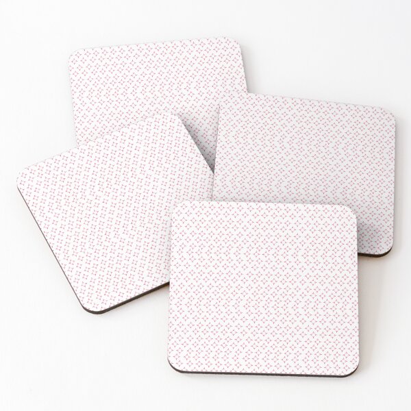 Item preview, A Scandi inspired pattern of pink red diamond shapes on a white background designed and sold by Hillary Holt.