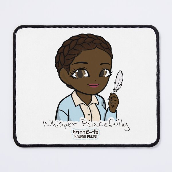 Item preview, Peaceful Kawaii "Whisper Peacefully" Design – Soft Girl Aesthetic & Gentle Mindfulness Art designed and sold by P-L-Sardines.