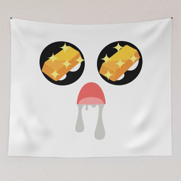 Item preview, Cute kawaii shiny gold bar eyes face designed and sold by BlushyPrint.