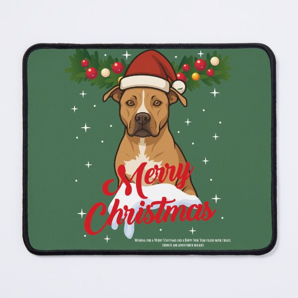 Item preview, Staffordshire Terrier Christmas & New Year 2026-American Stafford Terrier Christmas Decoration designed and sold by Brinax.