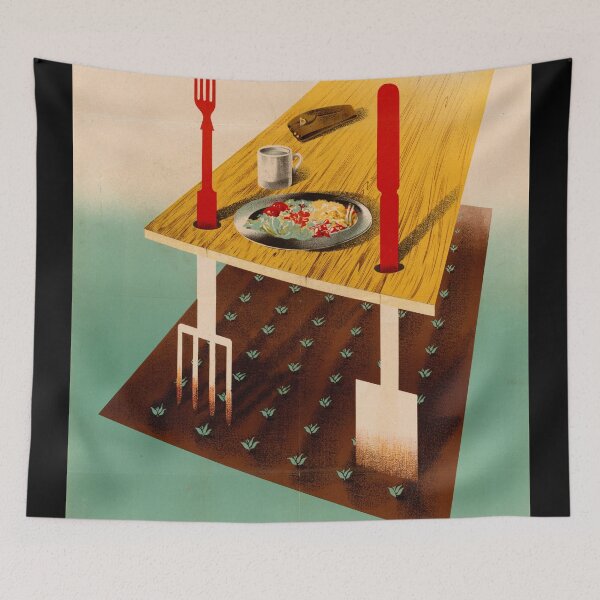 Item preview, Vintage WWII Poster | Abram Games Art | Dig for Victory Campaign | British Propaganda | Grow Your Own Food & Support the War designed and sold by artofuniverse.