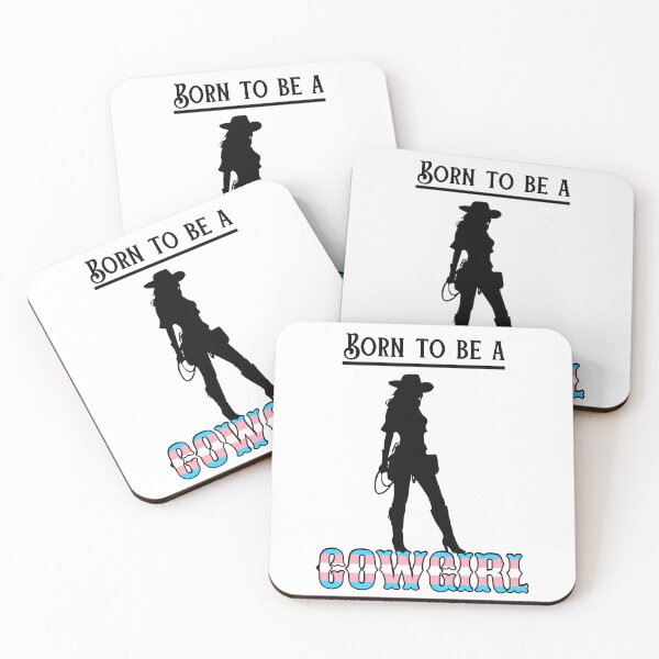Item preview, Born To Be a Cowgirl - Transgender Pride Flag designed and sold by CC's Designs.
