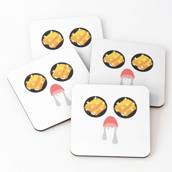 Item preview, Cute kawaii shiny gold bars eyes face designed and sold by BlushyPrint.
