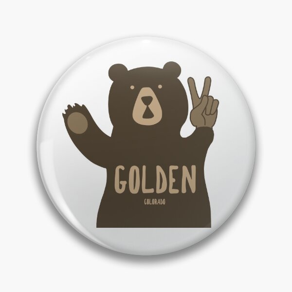 Item preview, Golden Colorado Peace Bear designed and sold by Esskay Designs.