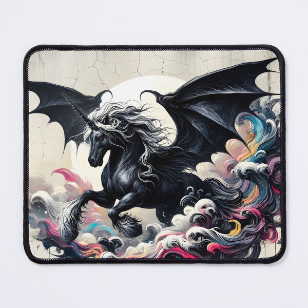 Item preview, Black Alicorn, Ai Generated Art designed and sold by ACC .