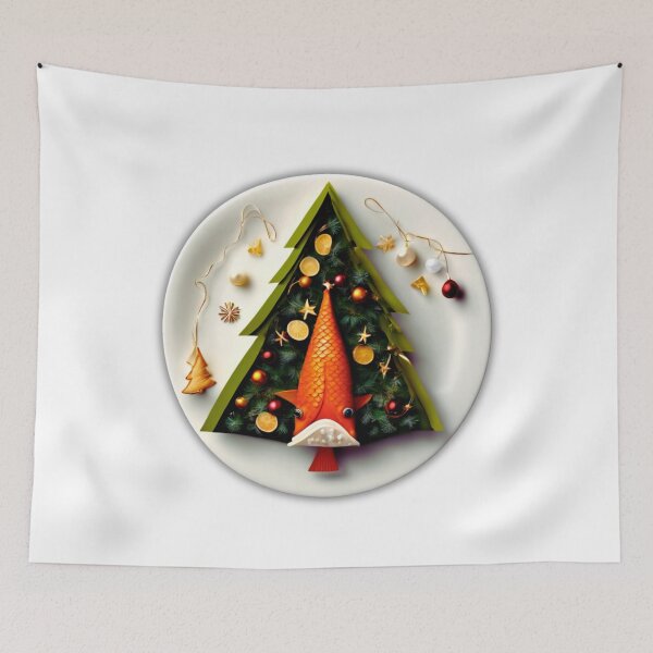 Item preview,  Fish Christmas Tree for Gourmets. designed and sold by Zofia Sosnecka.