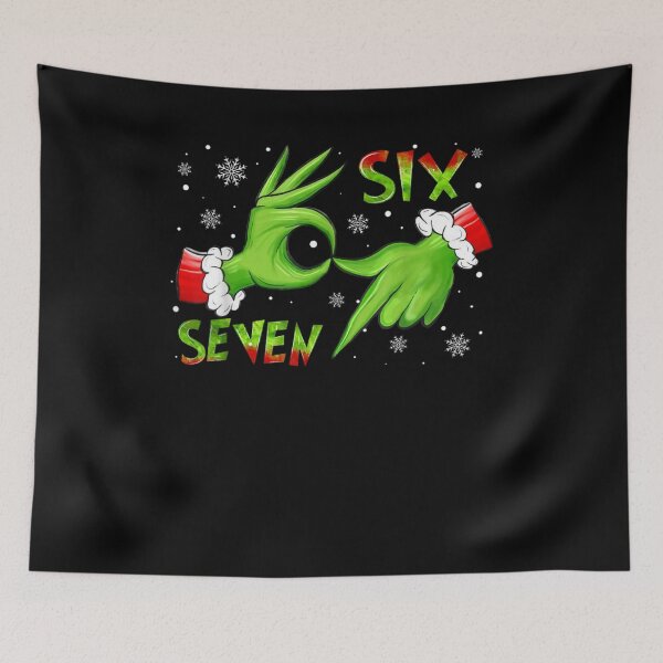 Item preview, 6 7 Six Seven Hand Gen Z Alpha Meme Slang Xmas Christmas designed and sold by ArtFunDib.