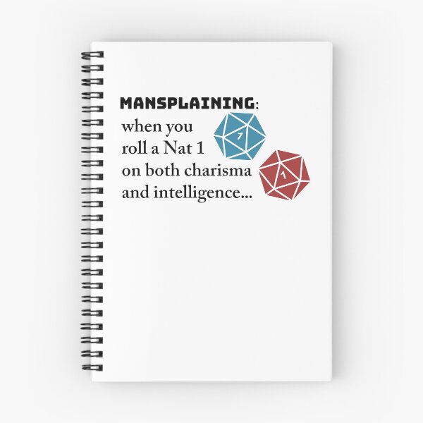 Item preview, Mansplaining, DnD Style! designed and sold by pinkcraftfairy.