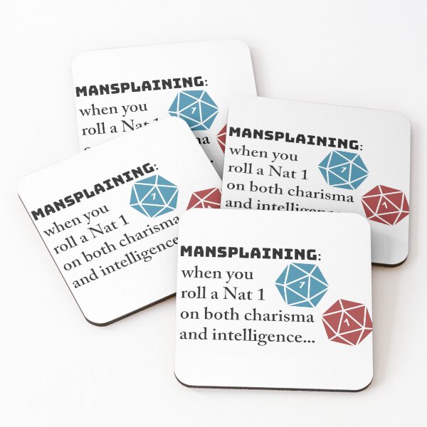 Item preview, Mansplaining, DnD Style! designed and sold by pinkcraftfairy.