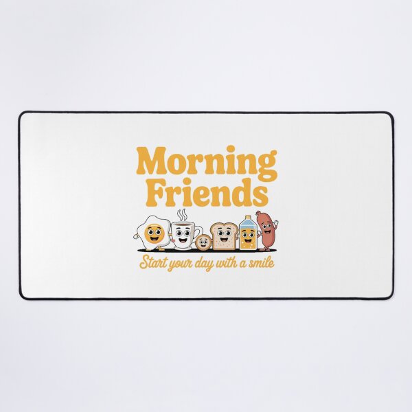 Item preview, Cheerful Breakfast Friends Cartoon for Morning Motivation designed and sold by chattsuede.