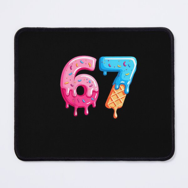 Item preview, Six Seven Ice Cream Drip Cool Meme 67 Funny Number designed and sold by ArtFunDib.