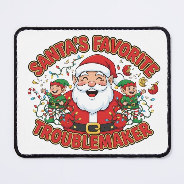 Item preview, Santa's Favorite Troublemaker Christmas Humor Festival designed and sold by CreazyCreator77.