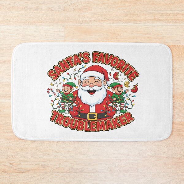 Item preview, Santa's Favorite Troublemaker Christmas Humor Festival designed and sold by CreazyCreator77.