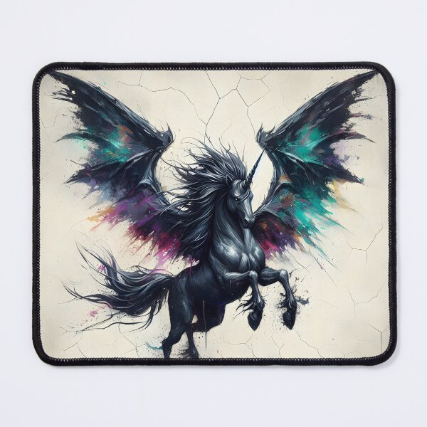 Item preview, Black Alicorn, Ai Generated Art designed and sold by ACC .