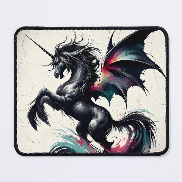 Item preview, Black Alicorn, Ai Generated Art designed and sold by ACC .