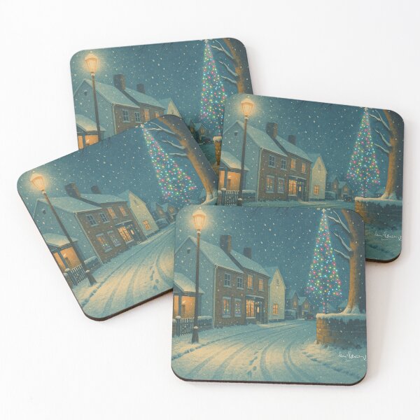 Item preview, Snow and Christmas Lights in the village. designed and sold by Paul Rowland.
