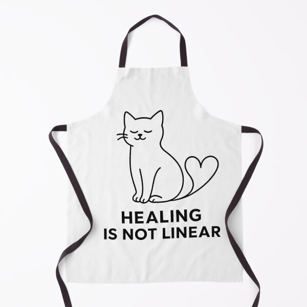 Item preview, Healing Is Not Linear: Minimalist Cat Line Art Design designed and sold by KlgShop.