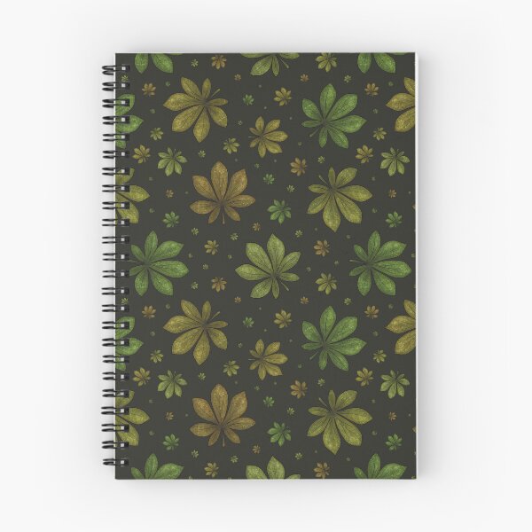 Item preview, Pattern of colorful autumn leaves on a dark background designed and sold by Cherevan.