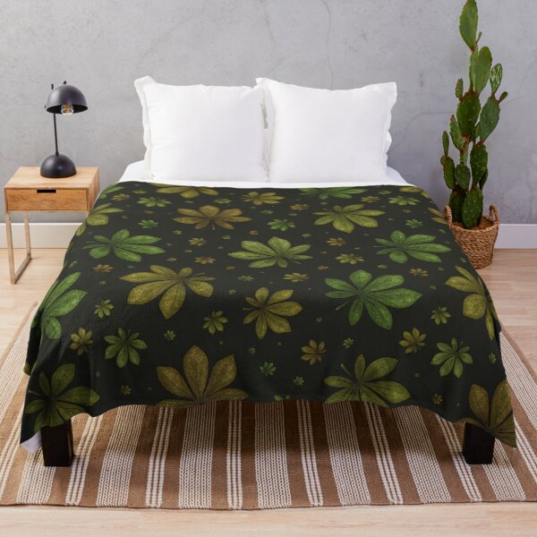 Item preview, Pattern of colorful autumn leaves on a dark background designed and sold by Cherevan.
