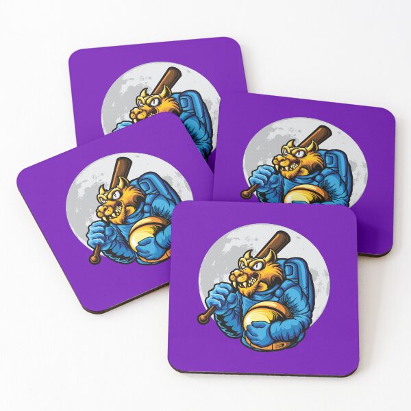 Item preview, Wolf astronaut with space bat designed and sold by Joncasmiart.