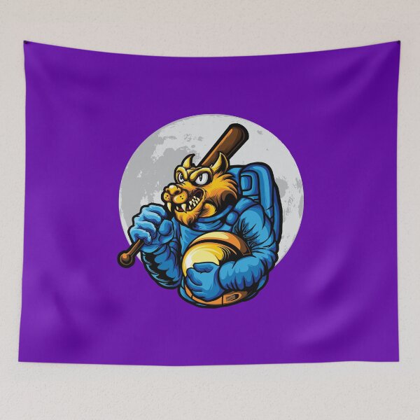 Item preview, Wolf astronaut with space bat designed and sold by Joncasmiart.