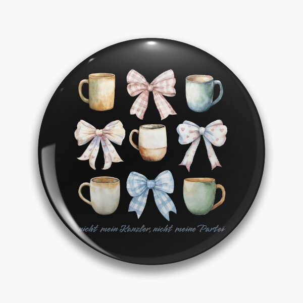 Item preview, Cups and bows - criticism of Friedrich Merz designed and sold by VariousGoodies.