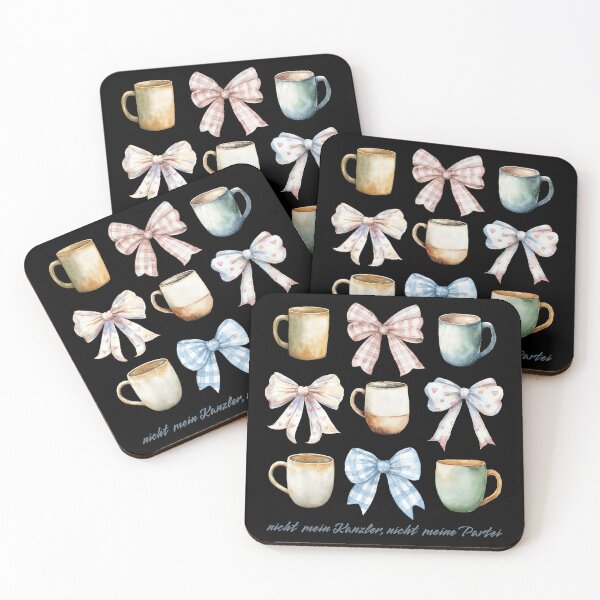 Item preview, Cups and bows - criticism of Friedrich Merz designed and sold by VariousGoodies.